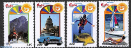 Cuba 2021 UPAEP, Tourism 4v, Mint NH, Nature - Sport - Transport - Various - Fish - Horses - Diving - Sailing - U.P.A... - Ungebraucht