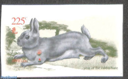 Netherlands Antilles 1999 Year Of The Rabbit S/s, Imperforated, Mint NH, Nature - Various - Rabbits / Hares - New Year - Año Nuevo