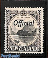 New Zealand 1940 4d, OFFICIAL, Stamp Out Of Set, Unused (hinged) - Nuevos