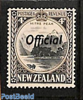 New Zealand 1936 4d, Perf. 14, OFFICIAL, Stamp Out Of Set, Mint NH, Sport - Mountains & Mountain Climbing - Nuevos