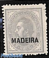 Madeira 1880 25R, Perf. 12.5, Stamp Out Of Set, Without Gum, Unused (hinged) - Madère