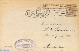 Netherlands 1922 Reply Paid Postcard 7.5/7.5c, Used Postal Stationary - Briefe U. Dokumente