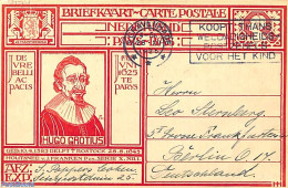 Netherlands 1925 Postcard 12.5c, To Berlin 28-XII-1925, Used Postal Stationary - Covers & Documents