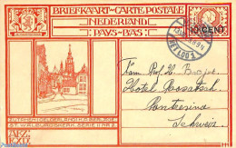 Netherlands 1926 Postcard 10c On 12.5c, Zutphen, Used Postal Stationary - Storia Postale