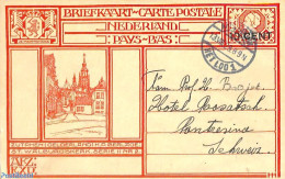 Netherlands 1926 Postcard 10c On 12.5c, Zutphen, Used Postal Stationary - Lettres & Documents