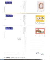 Hong Kong 2000 3 Postcards Christmas, Airmail, Unused Postal Stationary - Covers & Documents