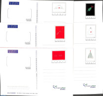 Hong Kong 2000 6 Postcards Christmas, Airmail, Unused Postal Stationary, Religion - Christmas - Cartas & Documentos