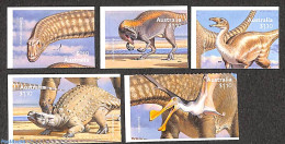 Australia 2022 Dinosaurs 5v S-a, Mint NH, Nature - Prehistoric Animals - Nuevos