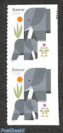 United States Of America 2022 Elephant 2x2v, Double Sided, Mint NH, Nature - Elephants - Nuevos