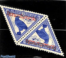 Iceland 1930 On Service, Tete-Beche Pair, Mint NH, Nature - Birds - Autres & Non Classés