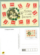 Les Timbres Et Leurs Secrets (le Language Des Timbres)   Entier Postal International.  Neuf - Kaartbrieven