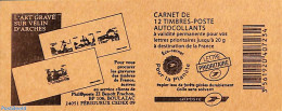 France 2011 LÁrt Gravé Sur Vélin D'Arches, Booklet 12x Lettre Prioritaire, Mint NH, Stamp Booklets - Stamps On Stamps - Neufs