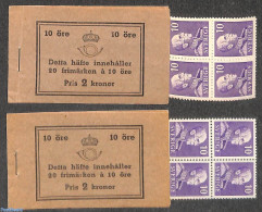 Sweden 1939 Definitives 2 Booklets (full Perf.), Mint NH, Stamp Booklets - Ongebruikt