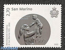 San Marino 2022 Modern Coins 1v, Mint NH, Various - Money On Stamps - Ungebraucht