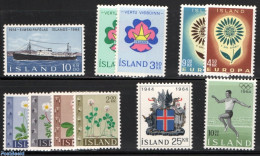 Iceland 1964 Yearset 1964 (11v), Mint NH, Various - Yearsets (by Country) - Ungebraucht