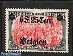 Belgium 1916 6F.25Cent On 5M, Stamp Out Of Set, Unused (hinged) - Ungebraucht