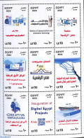 Egypt (Republic) 2022 Digital Egypt 9v M/s, Mint NH, Science - Transport - Various - Computers & IT - Ships And Boats .. - Ungebraucht