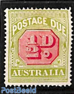 Australia 1909 1/2, Postage Due, Perf. 14, Unused (hinged) - Otros & Sin Clasificación