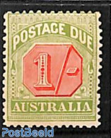 Australia 1909 1sh, Postage Due, Perf. 12:12.5, Stamp Out Of Set, Unused (hinged) - Other & Unclassified