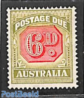 Australia 1938 6d, Postage Due, Stamp Out Of Set, Unused (hinged) - Other & Unclassified