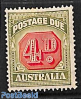 Australia 1938 4d, Postage Due, Stamp Out Of Set, Unused (hinged) - Altri & Non Classificati