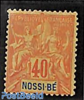 Madagascar 1894 40c, Nossi-Bé, Stamp Out Of Set, Unused (hinged) - Sonstige & Ohne Zuordnung