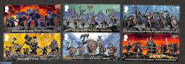 Great Britain 2023 Warhammer 6v (3x[:]), Mint NH - Unused Stamps