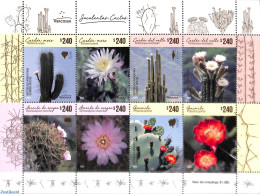 Argentina 2023 Cacti 8v M/s, Mint NH, Nature - Cacti - Flowers & Plants - Ungebraucht