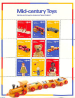 New Zealand 2023 Mid-century Toys M/s, Mint NH, Transport - Various - Railways - Ships And Boats - Teddy Bears - Toys .. - Nuevos