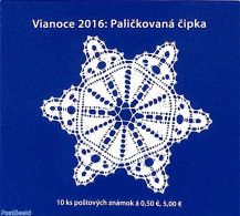 Slovakia 2016 Christmas Booklet, Mint NH, Religion - Various - Christmas - Stamp Booklets - Textiles - Neufs