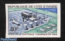 Ivory Coast 1970 Vridi Electric Plant 1v, Imperforated, Mint NH, Science - Energy - Unused Stamps