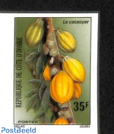 Ivory Coast 1976 Cacao Tree 1v, Imperforated, Mint NH, Health - Nature - Various - Food & Drink - Trees & Forests - Ag.. - Ungebraucht