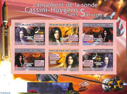 Guinea, Republic 2007 Cassini-Huygens 6v M/s, Imperforated, Mint NH, Science - Transport - Physicians - Space Explorat.. - Physik