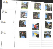 Netherlands 2007 Postcardset Blijdorp Zoo, 12 Cards, Postal History, Nature - Animals (others & Mixed) - Birds - Butte.. - Briefe U. Dokumente