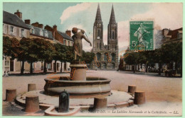 26. SAINT-LO - LA LAITIÈRE NORMANDE ET LA CATHÉDRALE - LL. (50) (COLORISÉE) - Saint Lo