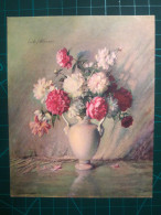 CARTE À COLLECTION, FLEURS, ART : Belle Peinture D'un Vase Avec Des Fleurs Aux Couleurs Pastel. Nature Morte - Flowers