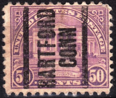 USA Precancels CT 1922 Sc570 50c Arlington Amphitheater. HARTFORD / CONN. - Precancels