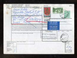 "FINNLAND" 1974, Auslands-Paketkarte In Die Schweiz, Frankatur ! (L2200) - Cartas & Documentos