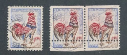 CA-182 FRANCE: N°1331d Obl(-1 Dent)-133f Obl - Neufs