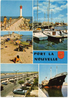 AUDE PORT LA NOUVELLE SOUVENIR MULTIVUES GOLFE DU LION JETEE PHARE PORT PLAISANCE LE MARTIGUES AVENUE DE LA MER - Port La Nouvelle