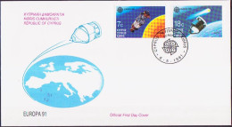 Chypre - Cyprus - Zypern FDC 1991 Y&T N°770 à 771 - Michel N°771 à 772 - EUROPA - Brieven En Documenten