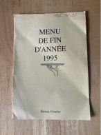 MENU DE FIN D’ANNÉE   Édition / Courrier  AIR FRANCE - Menükarten