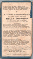 Bidprentje Wannebecq-Wannebeek - Jourquin Sylva (1920-1921) Beschadigd - Images Religieuses