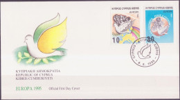 Chypre - Cyprus - Zypern FDC 1995 Y&T N°857 à 858 - Michel N°854 à 855 - EUROPA - Lettres & Documents