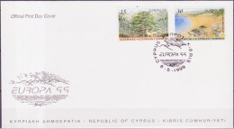 Chypre - Cyprus - Zypern FDC 1999 Y&T N°934 à 935 - Michel N°927 à 928 - EUROPA - Storia Postale