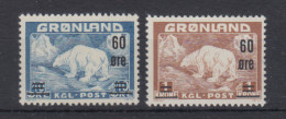 Greenland 1956 - Michel 37-38 MNH ** - Nuevos