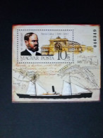 UNGARN BLOCK 200 A POSTFRISCH(MINT) TAG DER BRIEFMARKE 1988 SCHIFF - Blocs-feuillets