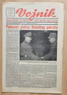Hrvatski Vojnik 1944 Br. 3 NDH Ustasa Newspaper Ante Pavelic U Samoboru, Samobor - Andere & Zonder Classificatie