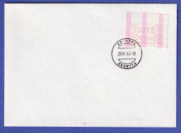 Griechenland Frama-ATM Aut.-Nr. 005 Teildruck Mit ENDSTREIFEN 0015 Auf Umschlag - Machine Labels [ATM]