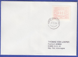 Griechenland: Frama-ATM 1. Ausgabe 1984, Nr. 001 Wertstufe 0027 FDC O Rhodos - Automatenmarken [ATM]